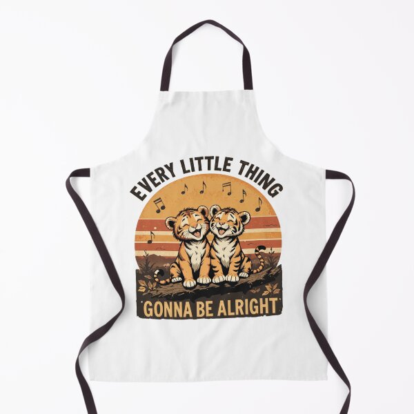 Item preview, Every Little Thing Gonna Be Alright Cute Tiger Cubs Vintage Retro Animal Design designed and sold by Amitabr14.