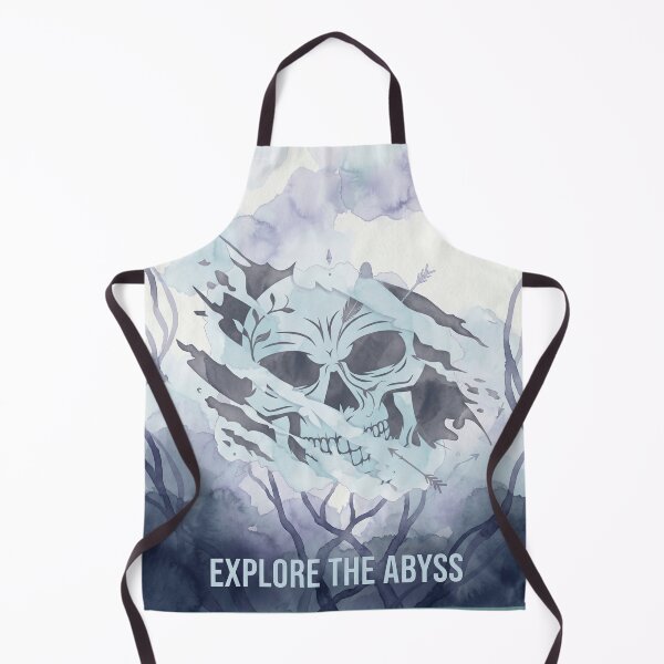 Item preview, Neon Blue Skull Torn Paper Minimalist Drawing designed and sold by MarCinu Art.