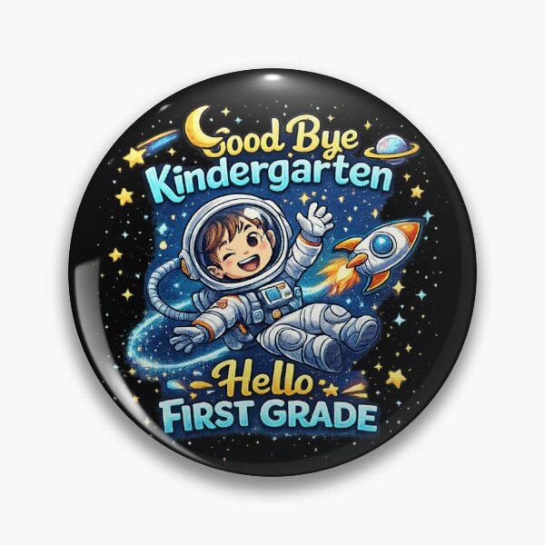 Item preview, Good Bye Kindergarten Hello First Grade Space Kids Astronaut Back To School Gift designed and sold by Im-Ara.