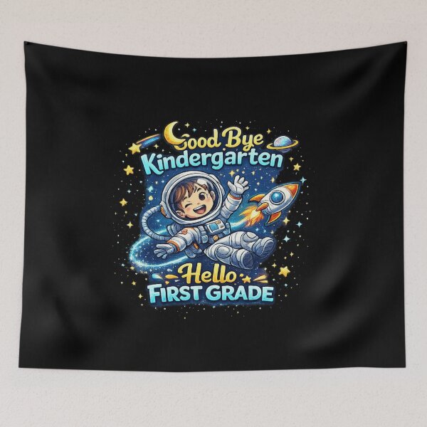 Item preview, Good Bye Kindergarten Hello First Grade Space Kids Astronaut Back To School Gift designed and sold by Im-Ara.