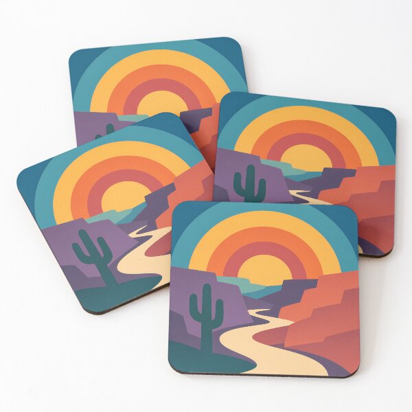 Item preview, Desert Canyon Sunset Arch with Cactus designed and sold by InkSmithery.