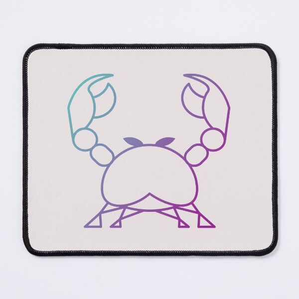 Item preview, Cancer Zodiac Sign Art Print — Aesthetic Gradient Crab Illustration for Astrology Lovers designed and sold by Artsy Corner.