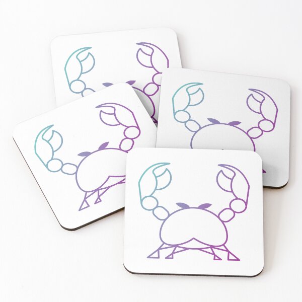 Item preview, Cancer Zodiac Sign Art Print — Aesthetic Gradient Crab Illustration for Astrology Lovers designed and sold by Artsy Corner.