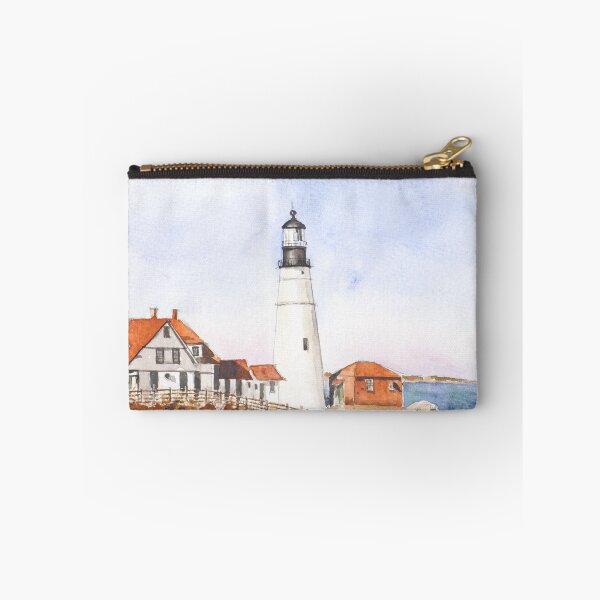 Aperçu de l'œuvre Peinture à l'aquarelle du phare de Portland Head créée et vendue par ColorandColor.