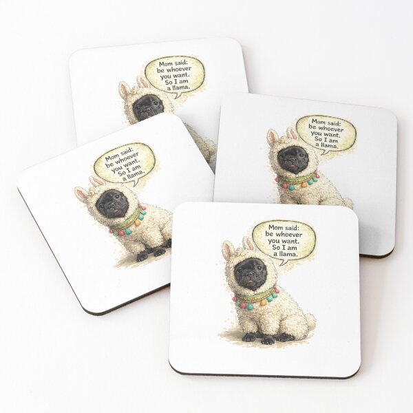 Item preview, French Bulldog Llama Costume Funny Watercolor Cartoon designed and sold by shallia.
