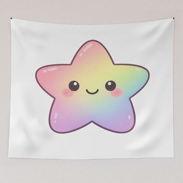 Item preview, Pastel Rainbow Kawaii Star designed and sold by Owcomm.