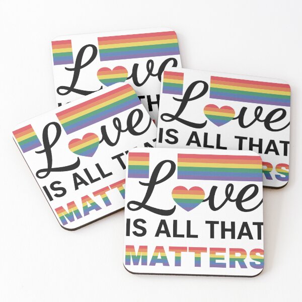 Item preview, Love Matters Rainbow Pride Sticker - Inclusive LGBTQ+ designed and sold by KrisGraphic45.