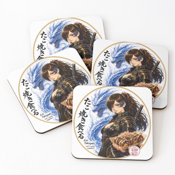 Item preview, Eat Takoyaki Cyber Samurai Dragon | Japanese Food Art designed and sold by Dragon-Samurai.