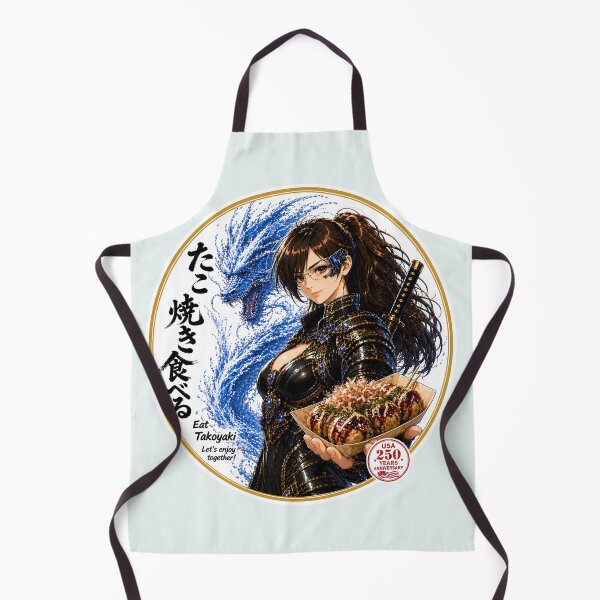 Item preview, Eat Takoyaki Cyber Samurai Dragon | Japanese Food Art designed and sold by Dragon-Samurai.