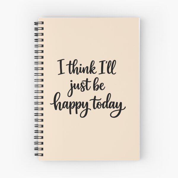 Item preview, I Think I’ll Just Be Happy Today – Positive Quote Typography PNG, Minimalist Black Text Design designed and sold by MarJul.
