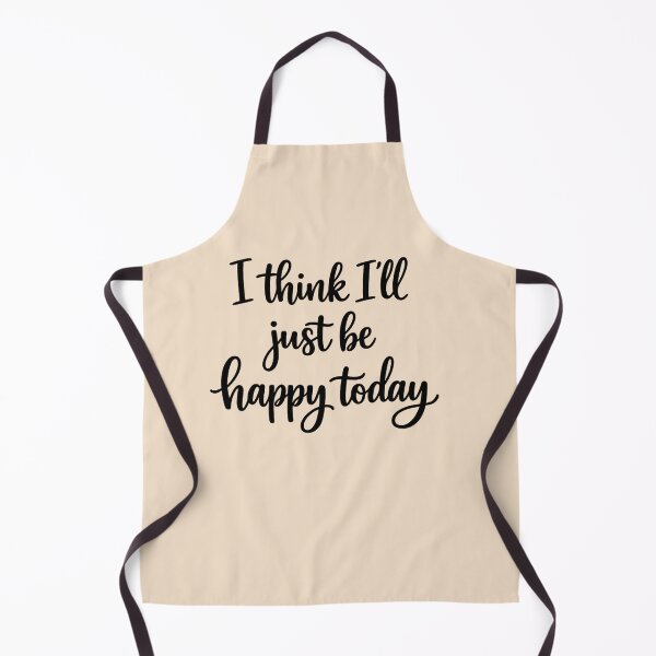 Item preview, I Think I’ll Just Be Happy Today – Positive Quote Typography PNG, Minimalist Black Text Design designed and sold by MarJul.