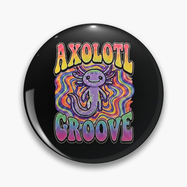Item preview, Cute Axolotl Groove funny psychedelic purple salamander hippie 70s trippy rainbow - HD ONLINE STORE designed and sold by bard-art.