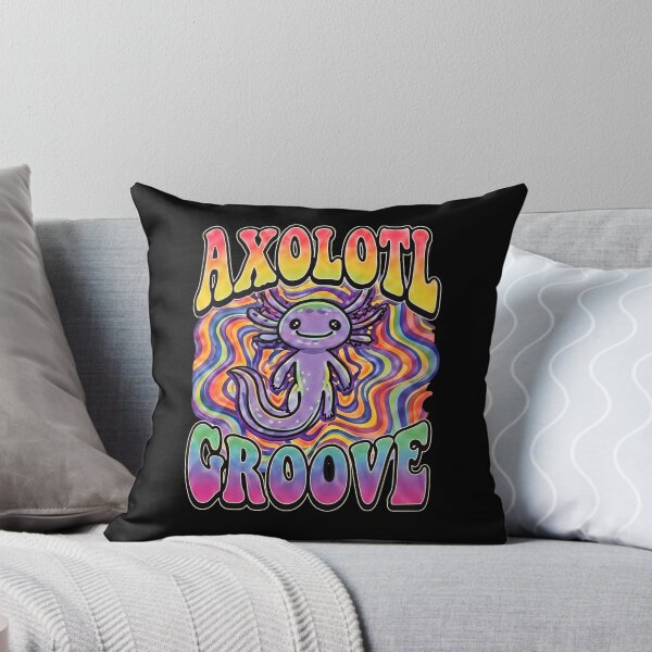 Item preview, Cute Axolotl Groove funny psychedelic purple salamander hippie 70s trippy rainbow - HD ONLINE STORE designed and sold by bard-art.