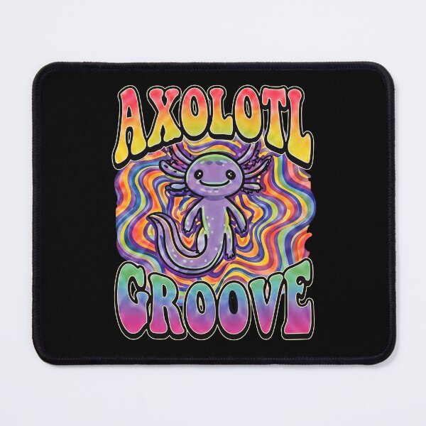 Item preview, Cute Axolotl Groove funny psychedelic purple salamander hippie 70s trippy rainbow - HD ONLINE STORE designed and sold by bard-art.