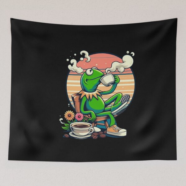 Item preview, Funny Kermit The Frog Smoking  designed and sold by carolcollins54.