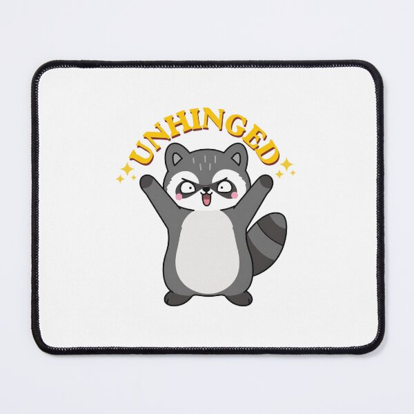 Item preview, Unhinged Raccoon – Cute Funny Chaos Meme Animal Design designed and sold by Sketchbook Studio by Aqsaa.