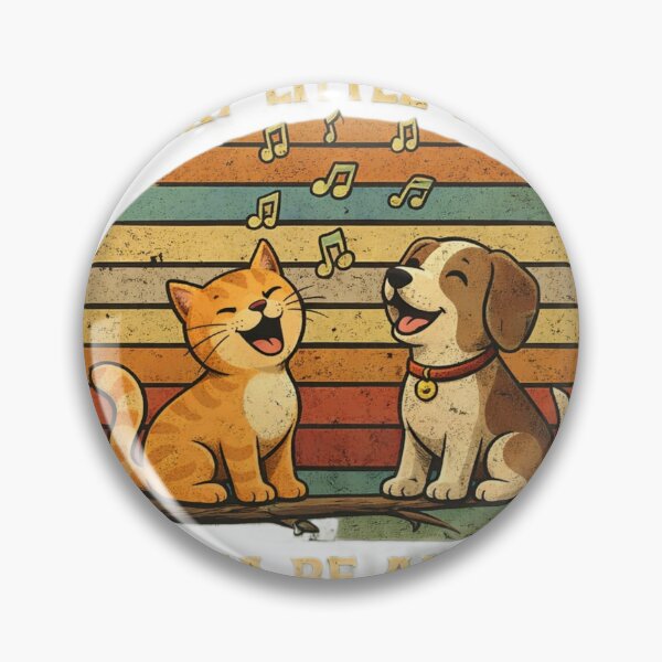 Item preview, Every Little Thing Gonna Be Alright Vintage Cat Dog Retro Sunset T-Shirt Design designed and sold by Amitabr14.
