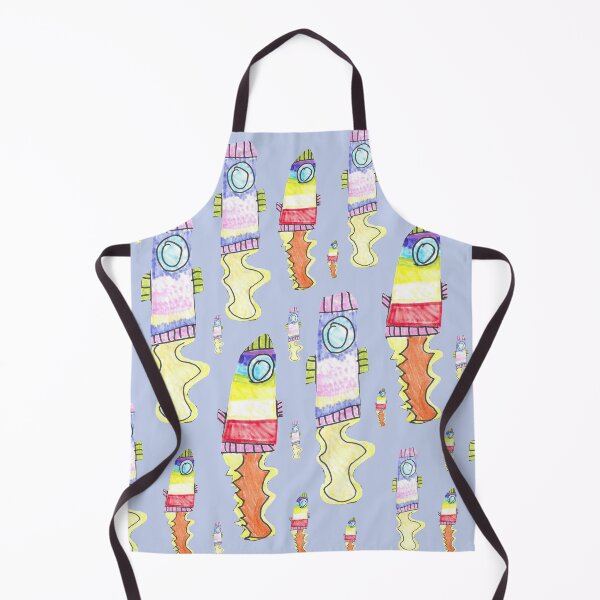 Item preview, Colorful Space Rocket Pattern Kids Art Print designed and sold by nimbfeja.