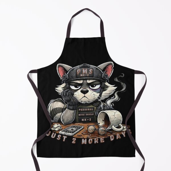 Item preview, PSM MK-2 Mood Shield Activated. Just 2 More Days. This isn’t just a raccoon. It’s a specialist in surviving emotional storms. designed and sold by Creative-Sanc.