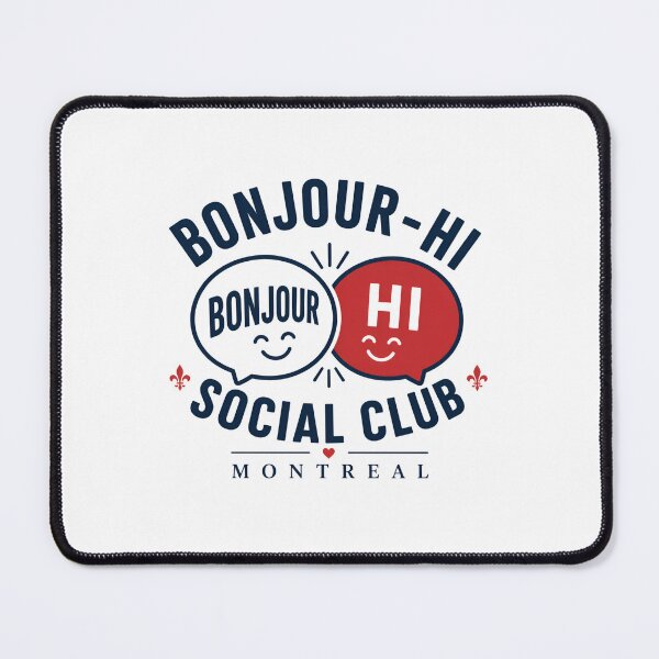 Item preview, Bonjour Hi Social Club Montreal Bilingual designed and sold by Fenay Designs.