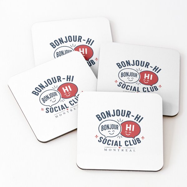Item preview, Bonjour Hi Social Club Montreal Bilingual designed and sold by Fenay Designs.