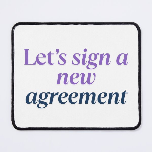 Item preview, Let's sign a new agreement designed and sold by ArtistTejal.
