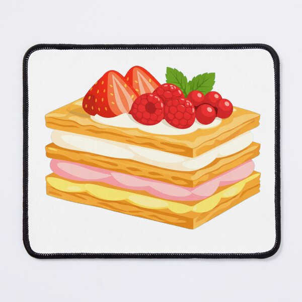 Item preview, Mille-Feuille French Pastry with Strawberries Raspberries and Redcurrants designed and sold by Owcomm.
