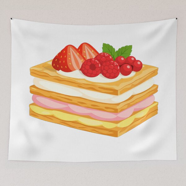 Item preview, Mille-Feuille French Pastry with Strawberries Raspberries and Redcurrants designed and sold by Owcomm.