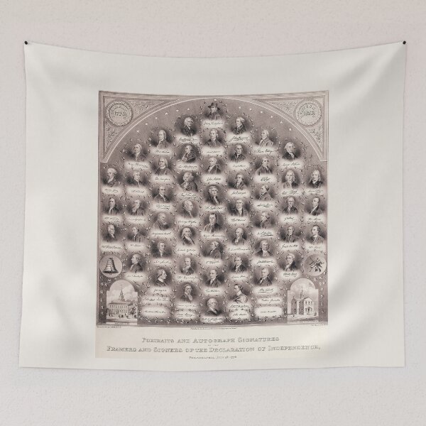 Item preview, Declaration of Independence 1776 - Portraits and Autograph Signatures designed and sold by BestVarieties.