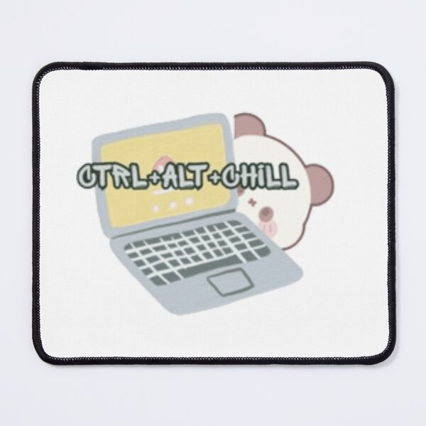 Item preview, Cute Panda With Laptop -Ctrl+ Alt+ Chill   designed and sold by Palette _Vibes.