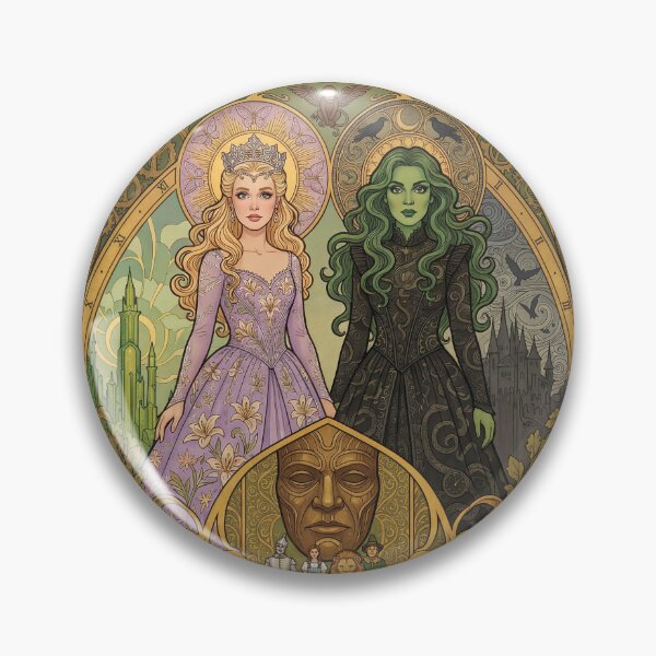 Item preview, Enchanted Sisters of the Emerald Realm designed and sold by Wonderful world of whimsical Art of yesteryear and today .