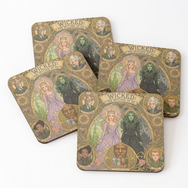 Item preview, Enchanted Sisters of the Emerald Realm designed and sold by Wonderful world of whimsical Art of yesteryear and today .