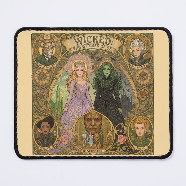 Item preview, Enchanted Sisters of the Emerald Realm designed and sold by Wonderful world of whimsical Art of yesteryear and today .