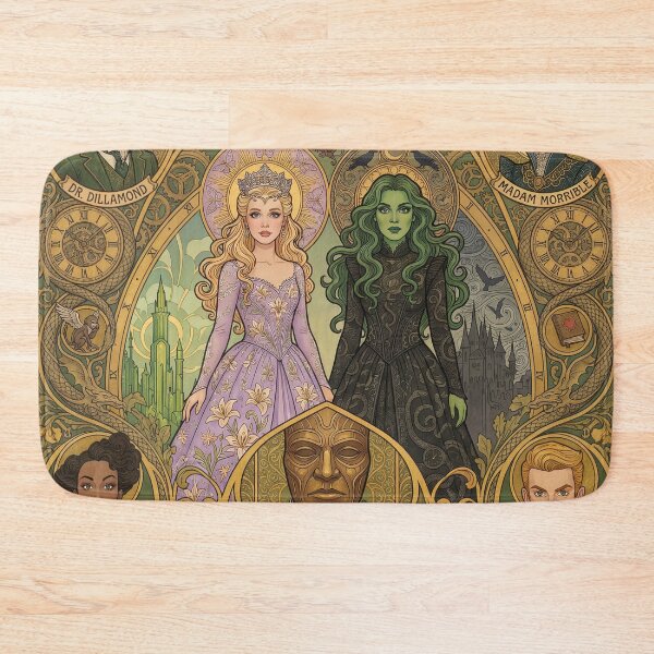 Item preview, Enchanted Sisters of the Emerald Realm designed and sold by Wonderful world of whimsical Art of yesteryear and today .