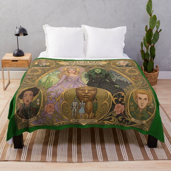 Item preview, Enchanted Sisters of the Emerald Realm designed and sold by Wonderful world of whimsical Art of yesteryear and today .