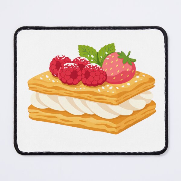 Item preview, Mille-Feuille with Raspberries and Strawberry French Pastry designed and sold by Owcomm.