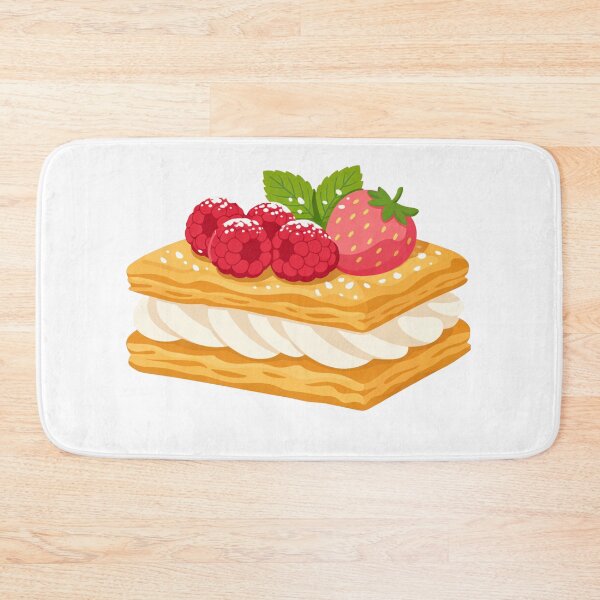 Item preview, Mille-Feuille with Raspberries and Strawberry French Pastry designed and sold by Owcomm.