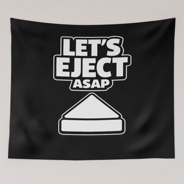 Item preview, Let’s Eject ASAP Funny Shirt Urgent Humor Meme Minimalist Design designed and sold by Timeless Junction.