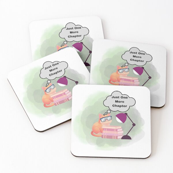 Item preview, Purrfect Bookwarm- Cozy Reading Cat With Books And Lamp designed and sold by Palette-Vibes.