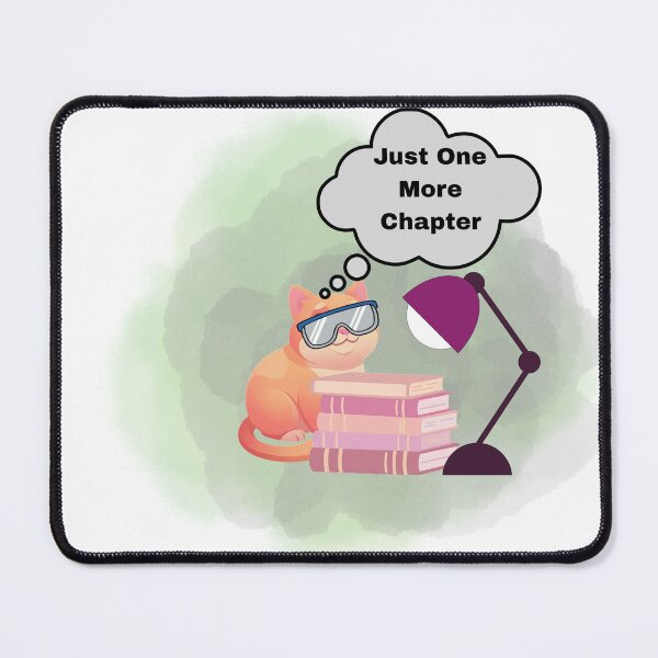 Item preview, Purrfect Bookwarm- Cozy Reading Cat With Books And Lamp designed and sold by Palette-Vibes.
