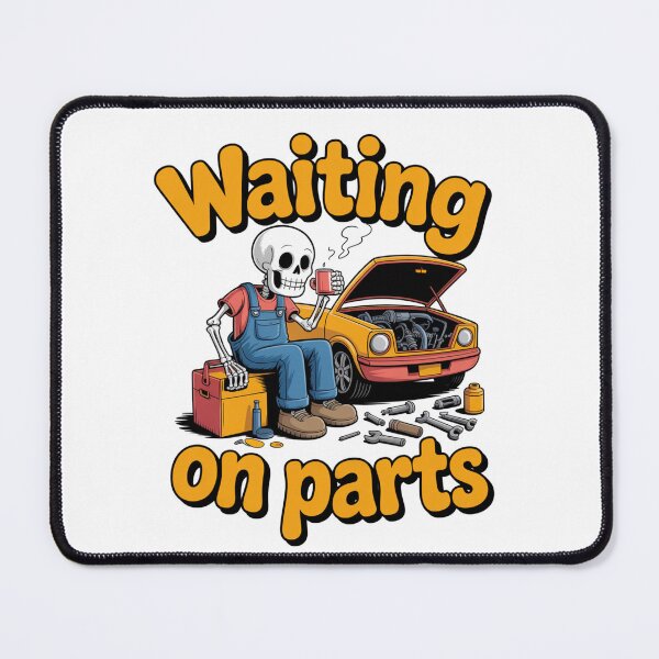 Item preview, Waiting On Parts — Skeleton Mechanic Coffee Shirt V38 designed and sold by DarylWelsh2024.