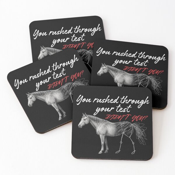 Item preview, You Rushed Through Your Test Funny Horse Meme designed and sold by PROPera-design.