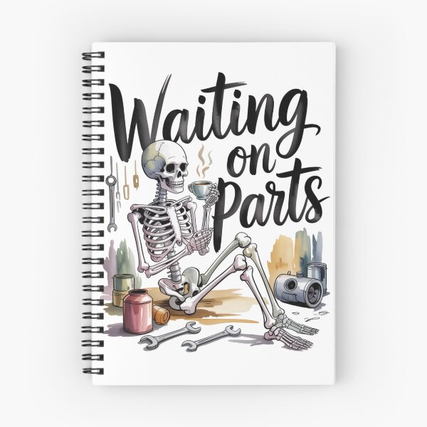 Item preview, Waiting On Parts — Skeleton Mechanic Coffee Shirt V39 designed and sold by DarylWelsh2024.