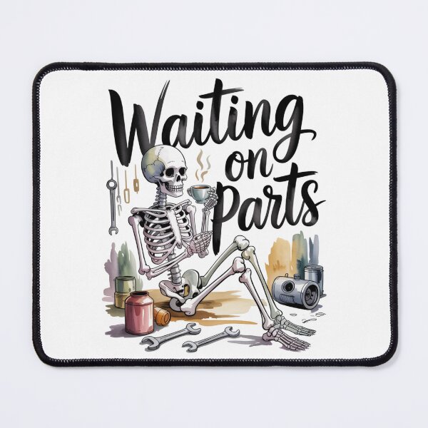 Item preview, Waiting On Parts — Skeleton Mechanic Coffee Shirt V39 designed and sold by DarylWelsh2024.