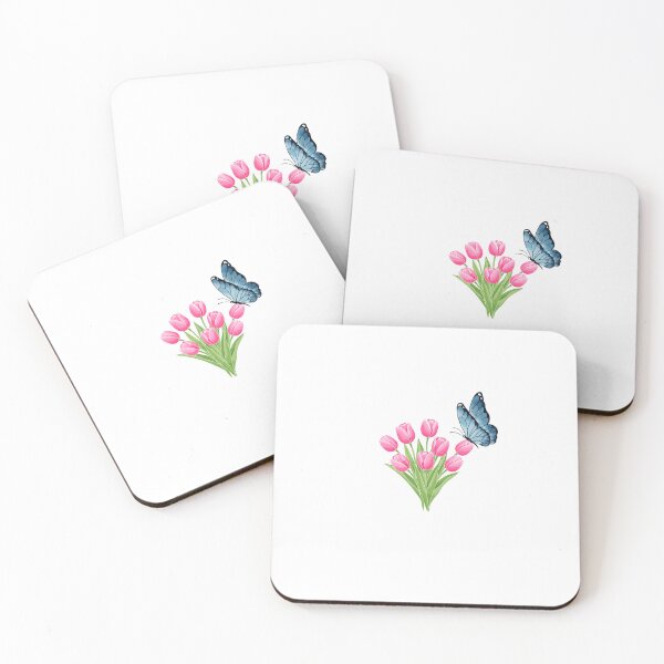Artikelvorschau, Schmetterling auf Tulpen entworfen und verkauft von PeterPunkt.