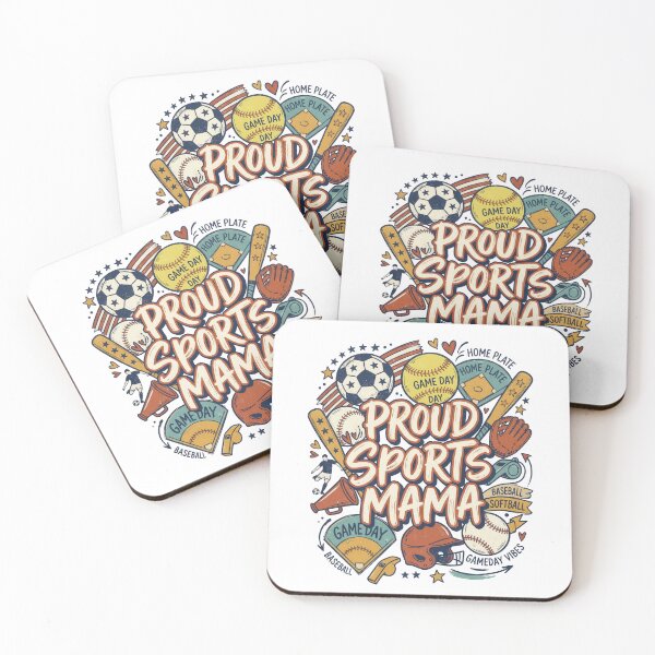 Item preview, Proud Sports Mama Baseball Softball Game Day Retro Design designed and sold by PlumArtDesign.