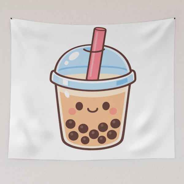 Artikelvorschau, Niedlicher Kawaii Bubble Tea Becher entworfen und verkauft von Owcomm.