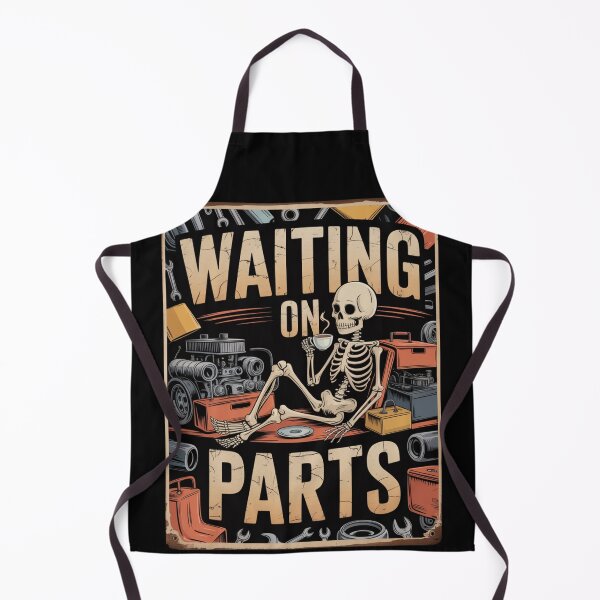 Item preview, Waiting On Parts — Skeleton Mechanic Coffee Shirt V40 designed and sold by DarylWelsh2024.