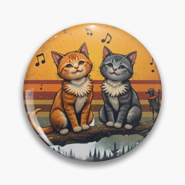 Item preview, Every Little Thing Gonna Be Alright Vintage Singing Cats Retro T-Shirt Design designed and sold by Amitabr14.