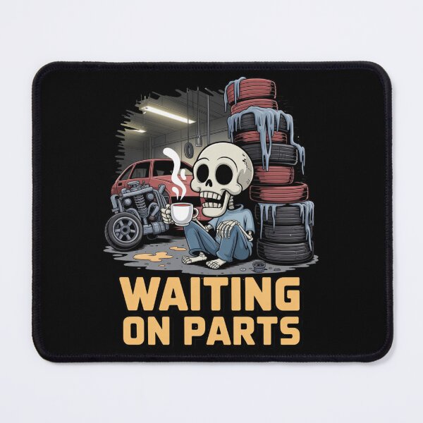 Item preview, Waiting On Parts — Skeleton Mechanic Coffee Shirt V41 designed and sold by DarylWelsh2024.